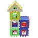 Fusino 24Pcs Children Puzzle Inserted Plastic Building Blocks Assembled Blocks for Kindergarten Kids Preschool Toys