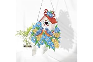 TROYSINC 5D DIY Diamond Painting Kranz, DIY Diamant Painting Set, Beide Seiten Strass Kristall Malerei Kit Türkranz Türschmuck Wanddekor für Home (Stil E)