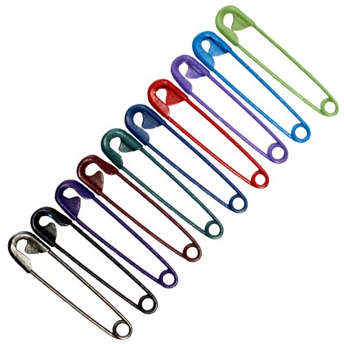 30 Stück farbige Sicherheitsnadeln 28 mm / 10 verschiedene Farben, Sicherheits- Nadel Nadeln, 2138 - 2