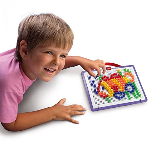 Quercetti 0922 – Mosaik-Steckspiel FantaColor Portable Small, 150 Stecker 10mm - 5