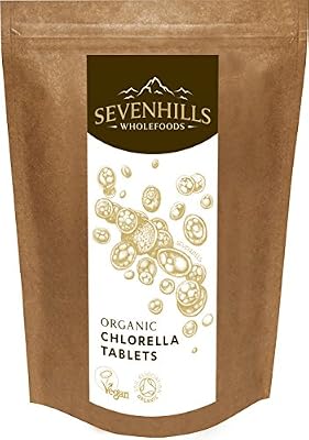 Sevenhills Wholefoods Comprimés (Tablettes) De Chlorelle Bio 1000 x 500mg, 500g