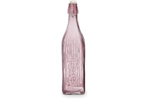 QUID Bottiglia GASEOSA 1L Quadrata Rosa VIBA QD
