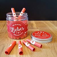 Liebesbox mit Liebeserklärungen & Liebesbotschaften - Geschenkidee Geburtstag Jahrestag Hochzeitstag Frau Mann