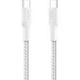 Belkin Eco &Ouml;rg&uuml;l&uuml; USB-C - USB-C Kablosu, 1 m, 240 W, Yumuşak, Esnek Hızlı Şarj Kablosu, iPhone 16, Galaxy S25, Pixel 9, MacBo