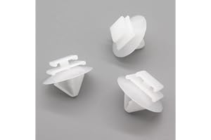 VVO Fasteners- White Plastic Side Skirt, Sill Moulding Cover Trim Clips for Peugeot 3008, (Pack of 10)