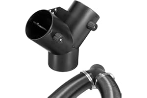Riisoyu 75 mm Riscaldatore Auto Caldo, Scaldabagno Diesel Forma a Y 3 Vie Ausiliari Accessorio per riscaldamento ad aria 3 vie Condotto Aria Tubo per Riscaldamento ad Aria, Ignifugo