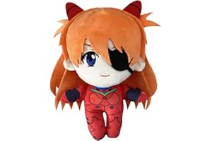 JIUMAOCLEU Asuka Langley Soryu - Figura di peluche di Asuka Langley Soryu, 20 cm, colore rosso, decorazione per divano e camera da letto, per ragazzi e ragazze