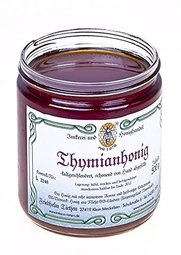 Griechischer Thymianhonig 500g – sehr aromatisch, naturbelassen, Honig (von Imkerei Nordheide)