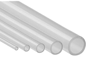 sarian Silikonschlauch Meterware Industriequalität -60°C bis 200°C Schlauch transluzent Innendurchmesser x Außendurchmesser,viele Größen, 1 Stück = 1 Meter