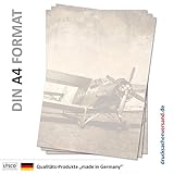 Hervorragende Qualität Motivpapier Briefpapier (Flugzeug-5089, DIN A4 25 Blatt) altes Doppeldecker Flugzeug Antonov