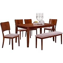 Homes R Us Sydney 1 Table 1 Bench 4 Chairs Dining Set Oak 150 X 90 X 76 Cms Buy Online At Best Price In Uae Amazon Ae