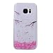 Produktbild Samsung Galaxy S7 Hülle, Chreey Glitzer Handyhülle Niedlich Mode Süß Temperament Muster Weiche TPU Silikonhülle Skin Case Ultra Dünn Kratzfest Hülle Backcover [Plum Blume]