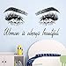 Produktbild Woman Make Up Wall Sticker Eye Eyelashes Wall Decal Lashes Extensions Beauty Shop Decor Eyebrows Brows Mural Beauty 42 * 77cm