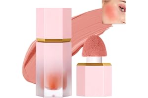 Beauty Searcher Gel per guance, crema di fard liquido, sensazione di leggerezza e traspirabilità, lunga durata, aspetto naturale, trucco di fard a tinta di pelle (#107 RITUALE DELLA ROSA)