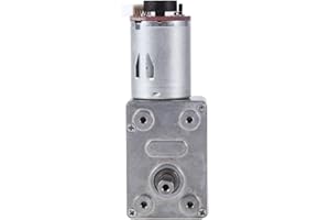 WALFRONT DC 12V Moteur de réduction Turbine à Engrenage à Couple élevé avec Codeur 10/20/30/40/100RPM(20RPM)