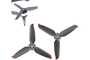 HYGJ Prodrocam 1 Paires d'hélice en Fiber de Carbone Lames pour DJI FPV -Drone hélices à démontage Rapide -Silencieux Propellers-Hélice à 3 pales-Drone Prop (1paire)