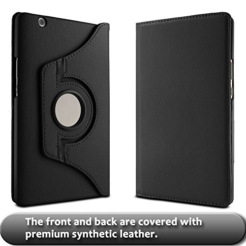 Huawei MediaPad M3 8.4 Hülle Case, Infiland PU Ledertasche lederhülle 360° Drehbarer Stand Smart Cover Case Schutzhülle Tasche Etui für Huawei MediaPad M3 8.4 Tablet-PC(mit Auto Schlaf / Wach Funktion)(Schwarz) - 2