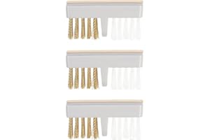 VALICLUD 3 Pièces Brosses En Fil De Cuivre Pour Nettoyage Profond Des Forets À Ongles Outils Nail Art Pinceaux De Manucure Pour Polissage Et Entretien