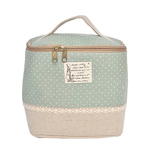 GreenForest Klassischen Aufbewahrungsbox mit Punktmuster hellblau Klapp Kinder Spielzeug aufbewahrung Warenkorb Kleidung Halter Lagerplatz Wäscheservice bin Brotdose