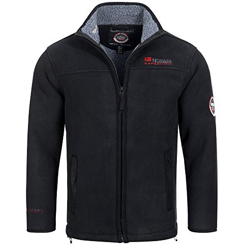 Geographical Norway ulmaire  Chaqueta Forro Polar Forro Polar Chaqueta cálido Teddy Forro (Tallas S  XXXL Negro XXL