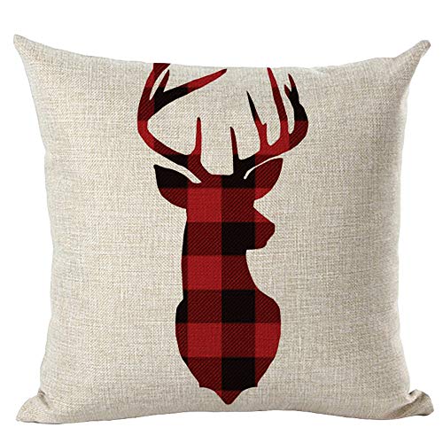 Pillow Case Sunday77 Decoratio 18"*18" Eyes Printed Claerance Christmas Xmas Santa Claus Cushion Cover Bedding Set Sofa Home Car