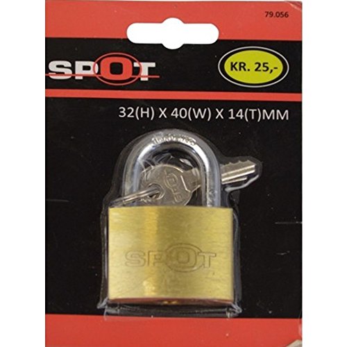 Preisvergleich Produktbild Markenlos Vorhängeschloss 40mm Messing Vorhangschloss Bügelschloss Kofferschloss