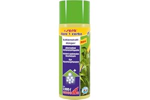 Sera Flore 03.343 1 Carbo - fertilizzanti di Sistema, Alternativa Semplice per Il Sistema CO2-fertilizzante per Le Piante acquatiche in Acquario