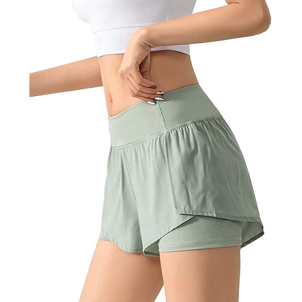 Pantaloncini Sportivi Donna PINSPARK 2 In 1 - Vita Alta, Tasche, Traspiranti - Foto 13