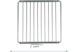 EUROPART Ruszt do piekarnika, ruszt do pieczenia, ruszt do pieczenia, ruszt do pieczenia, ruszt do noszenia, uniwersalny wysuwany i możliwość rozbudowy 23-40 x 23 cm, chromowany piekarnik, kuchenka elektryczna