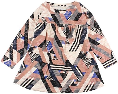 Small Rags Baby Girls' Ella LS Dress, Mehrfarbig (White Peach 02-39), 18-24 Months