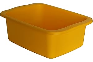 START Macchiavelli catino rettangolare giallo. Bacinella in plastica di capacità 10L. Vaschetta multiuso misure 42 x 31 x 15,5 cm