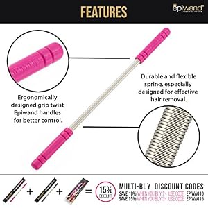 Epiwand Facial Hair Remover Spring Threading Tool - Our Women’s Facial Epilator Coil Removes Peach Fuzz, Chin, Cheek… - Image 5