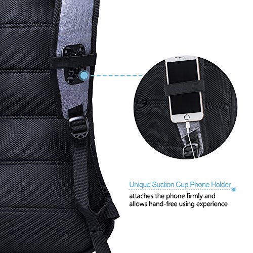 [Tagesrucksack] FREETOO Laptop Rucksack Campus Rucksack mit gepolstertem Laptopfach Rückenseite und Schultergurt  schickes Daypack passt jedes Outfit geeignet für Herren oder Jungen auf Alltag Campus Shopping und Reise anwenden - 9