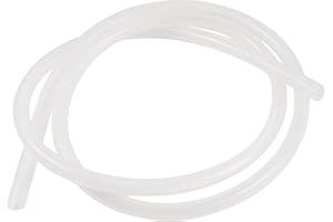 UXCELL sourcing map Tuyau en Silicone 6mm ID x 8mm OD 1 Mètre de Long Tuyau Flexible en Caoutchouc de Silicone pour Eau et Air Translucide pour le Transfert d'Eau