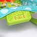 baby rocker bouncer chair infant to toddler vibration music & light 'safari' easy fold-to-store suitable from birth - 40lbs