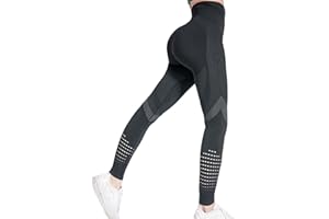 CheChury Leggings Mujer Push Up Mallas Pantalones Deportivos anticeluliticos Suave Malla Transpirable Elásticos Alta Cintura Elásticos Yoga Fitness de Control la Barriga