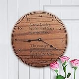 SIZE: 15" wall clock. 1.5 cm thick. Lightweight and easy to hang (Not real wood). Printed design on Plywood, no frame, no cover
