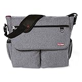 bolso cambiador grand central black/white skip hop Incluye cambiador Skip Hop Dash Signature - Bolso de pañales, color gris