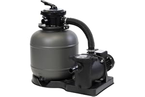 EDENEA - Groupe de Filtration Piscine - Pompe + Filtre à Sable - Volume 20-25m3-6 m3/h - Puissance 400W