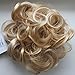 PRETTYSHOP Hairpiece Hair Rubber Scrunchie Scrunchy Updos VOLUMINOUS Curly Messy Bun Light blond # 86AT613 G15E
