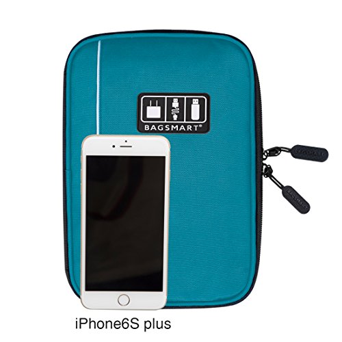 BAGSMART Universeller Elektronikzubehör-Reisekasten für Energy-Banks, USB Drive Shuttle, Kabel - 7