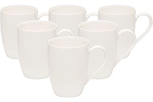 Vivo by Villeroy & Boch Group - Basic White, Tazze da Caffè, Set da 6 Pezzi, 260 ml, Porcellana Premium, Bianco