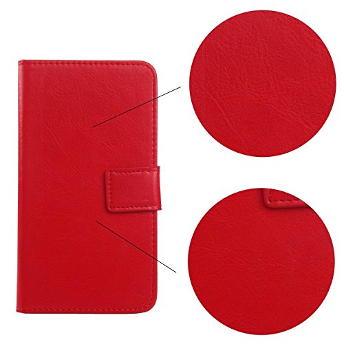 Gukas Flip PU Billetera Design Funda De Carcasa Cartera De Cuero Case Cover Piel Para THL T6 T6S T6C PRO 5 0 Rojo reviews Gukas Flip PU Billetera Design Funda De Carcasa Cartera De Cuero Case Cover Piel Para THL T6 T6S T6C PRO 5 0 Rojo