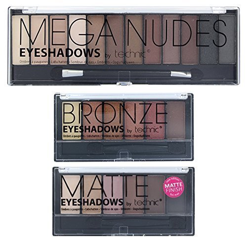 Technic Mega Nudes, 6 Matte & 6 Bronze Eye Shadow Set