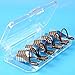 Fashion Gallery 5 Reusable Forms For UV Gel Acrylic French Nail Art Tips Silver Sets Kit