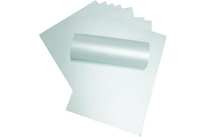 SYNTEGO Set de 10 hojas de papel brillantes A4 de color azul pastel perlado, 120 g/m², de doble cara, aptas para impresoras de inyección de tinta y láser