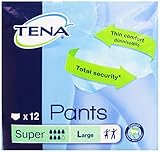 TENA Pants Super (Pack of 12) - Large (Eligible for VAT relief in the UK)