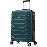 RAYKONG ABS Cabin Suitcase 40x30x20(24L)|Maximum Capacity| Carry-on Luggage with Detachable Wheels for Ryanair | Vueling | Ea