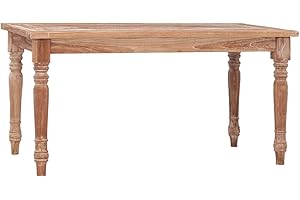 vidaXL Teak Massiv Batavia Couchtisch Beistelltisch Holztisch Wohnzimmertisch Kaffeetisch Sofatisch Teetisch Wohnzimmer 90x50x45cm Getüncht