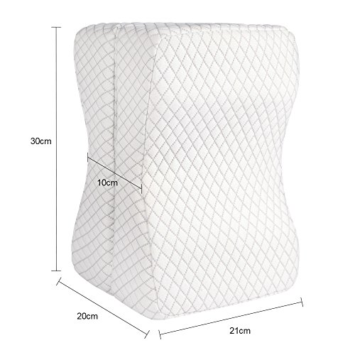 NURSAL-Coussin-Pour-Genoux-Soulage-la-Sciatique-le-Mal-de-Dos-Les-Douleurs-Aux-hanches-pour-Les-Femmes-Enceintes-les-Personnes-Dormant-sur-le-ct-Coussin-Orthopdique-en-Mousse--Mmoire-de-Forme-Taie-Lav